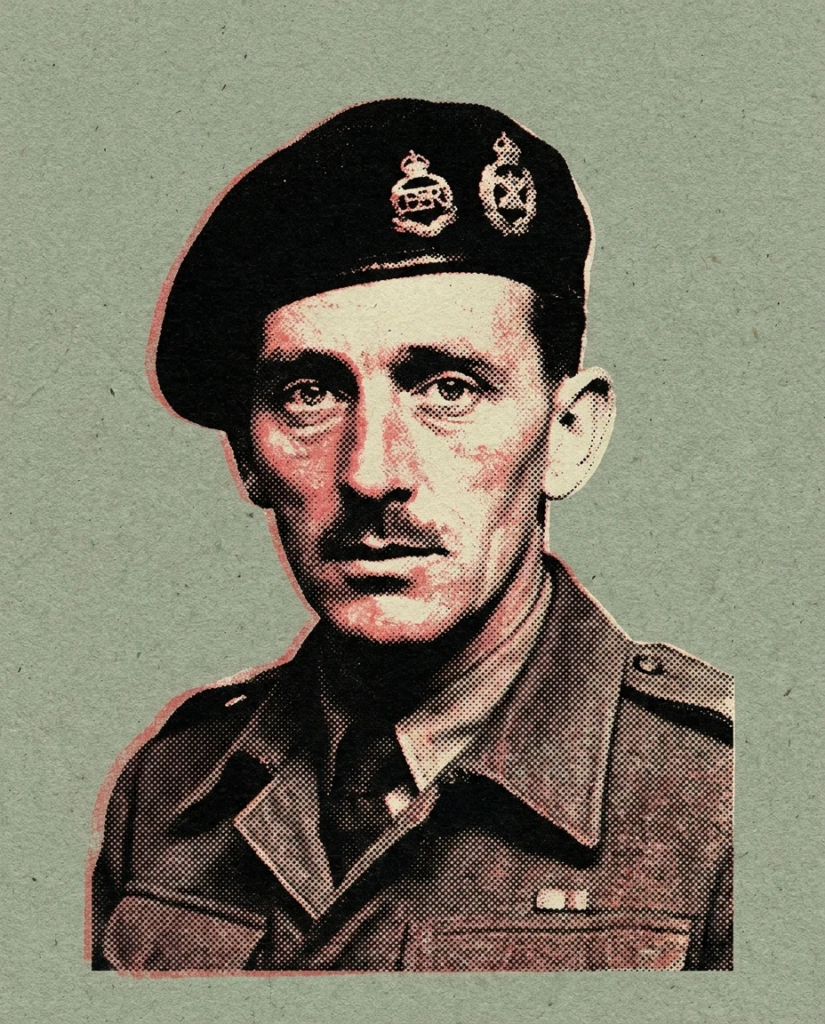 Portrait of Bernard Montgomery (AI illustration)